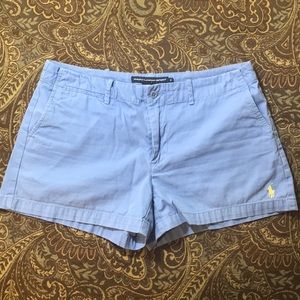 Ralph Lauren Periwinkle 3” inseam shorts size 8
